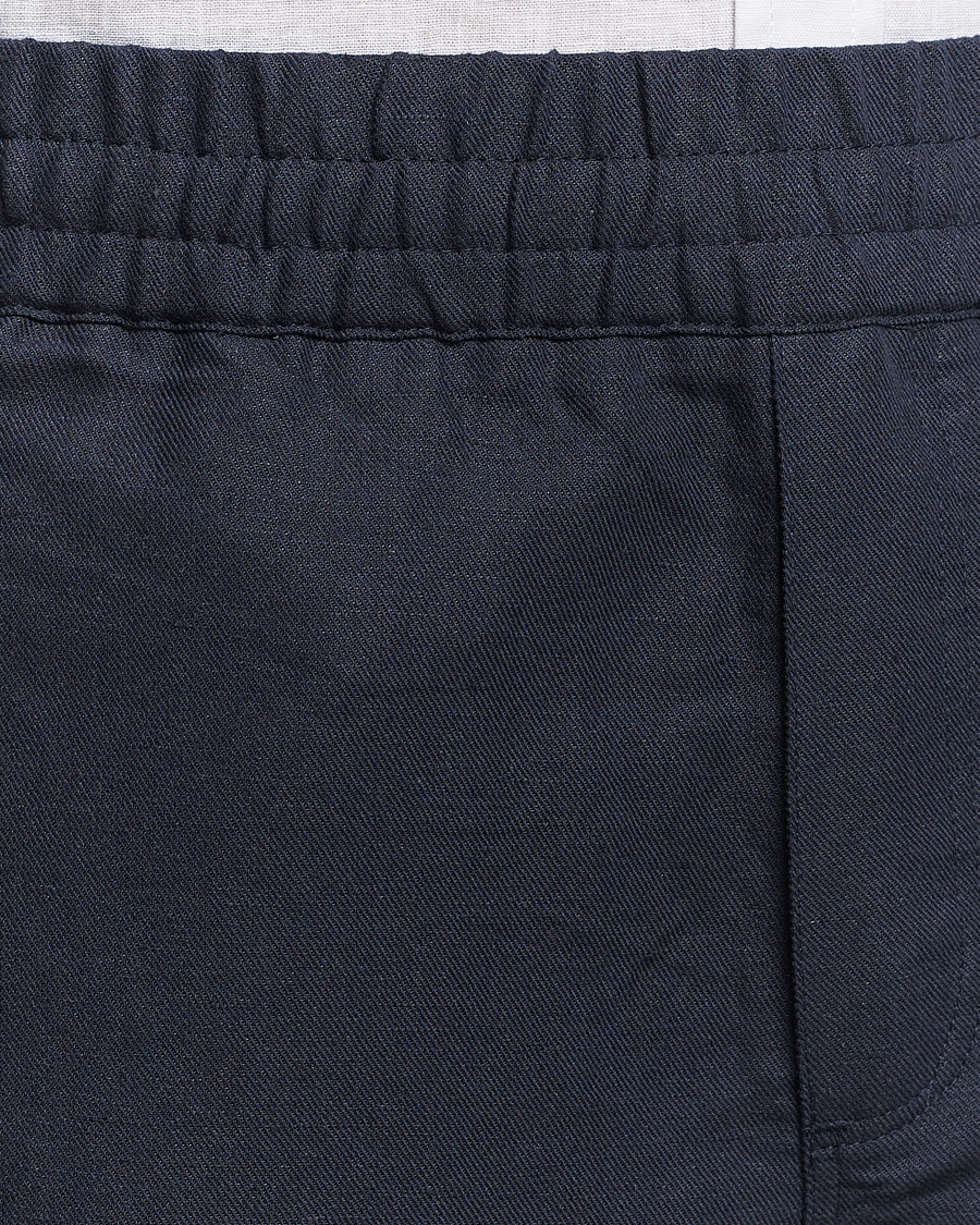 Herre | Shorts | Samsøe Samsøe | Smith Cotton/Linen Drawstring Shorts Salute Navy