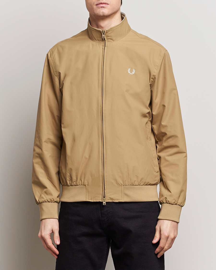 Herre | Nytt i butikken | Fred Perry | Brentham Jacket Warm Stone