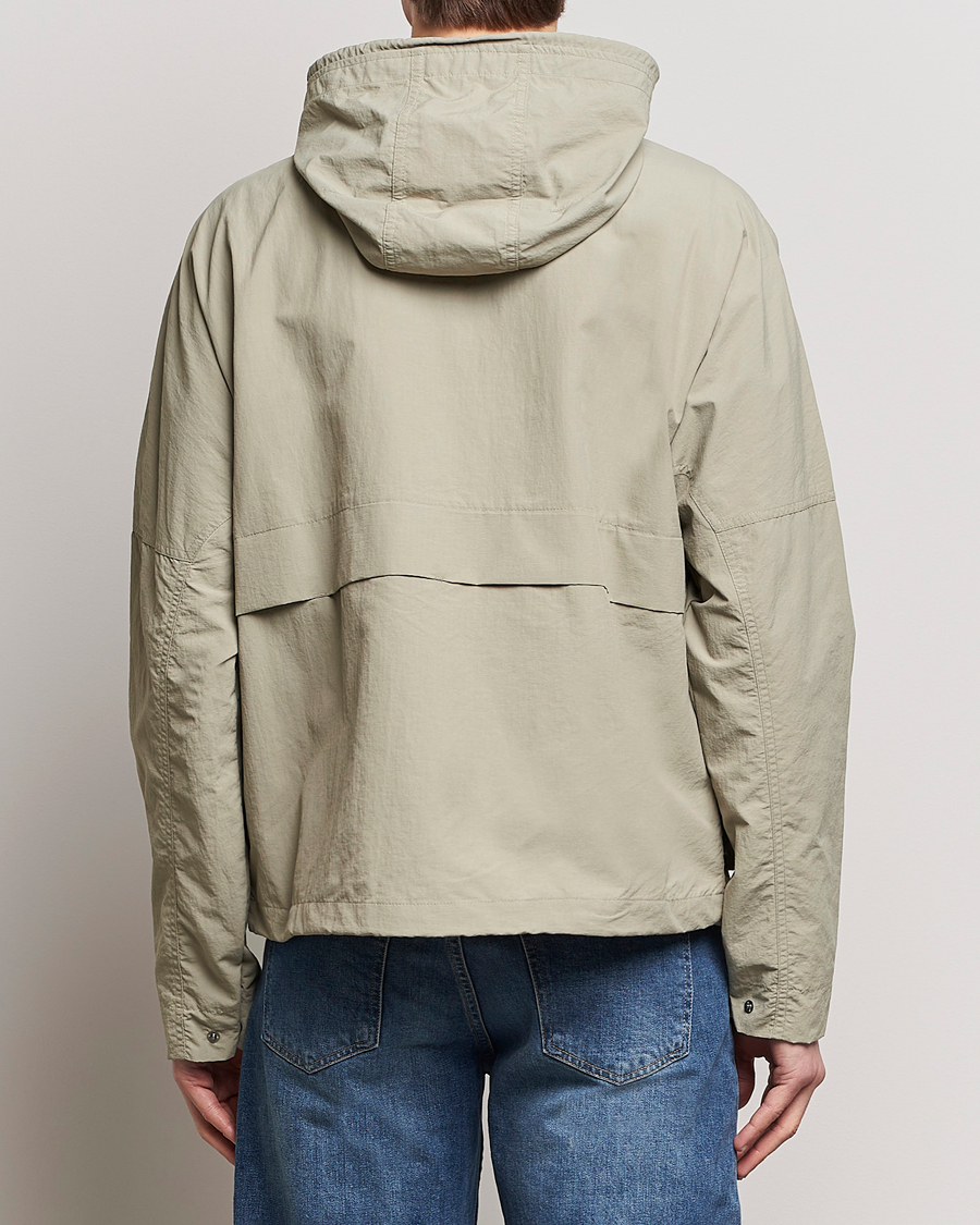 Herre | Jakker | Fred Perry | Cropped Ripstop Hooded Jacket Warm Grey