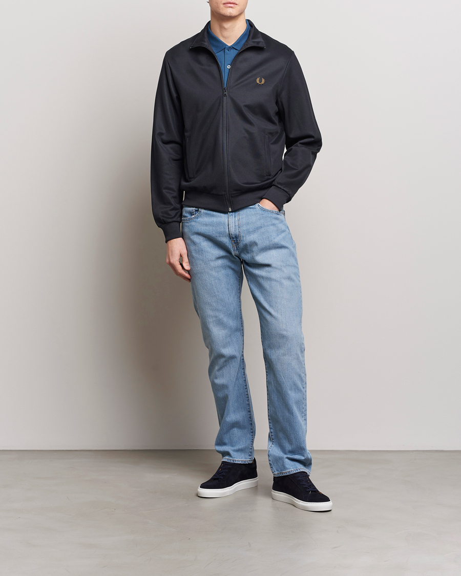 Herre | Gensere | Fred Perry | Track Jacket Navy