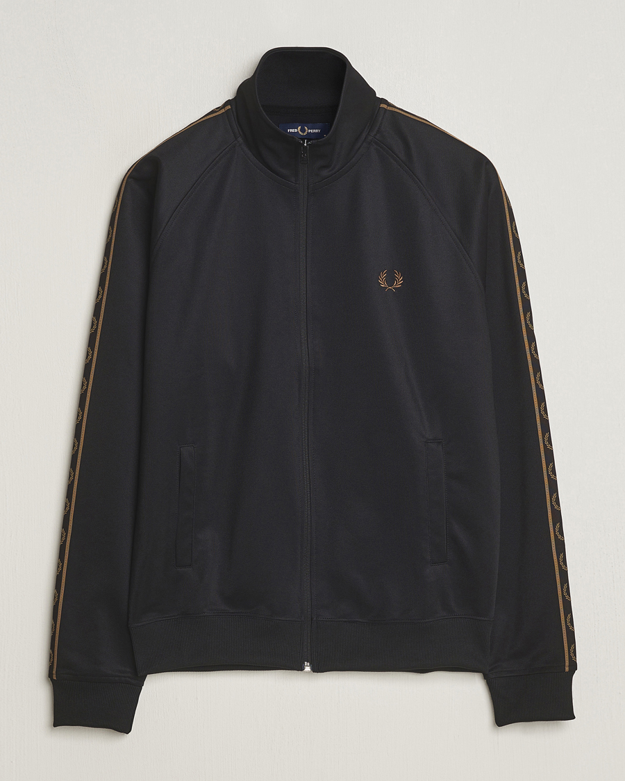 Herre | Gensere | Fred Perry | Taped Track Jacket Black