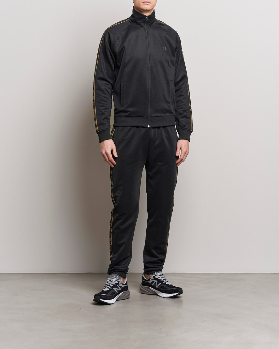 Herre | Gensere | Fred Perry | Taped Track Jacket Black