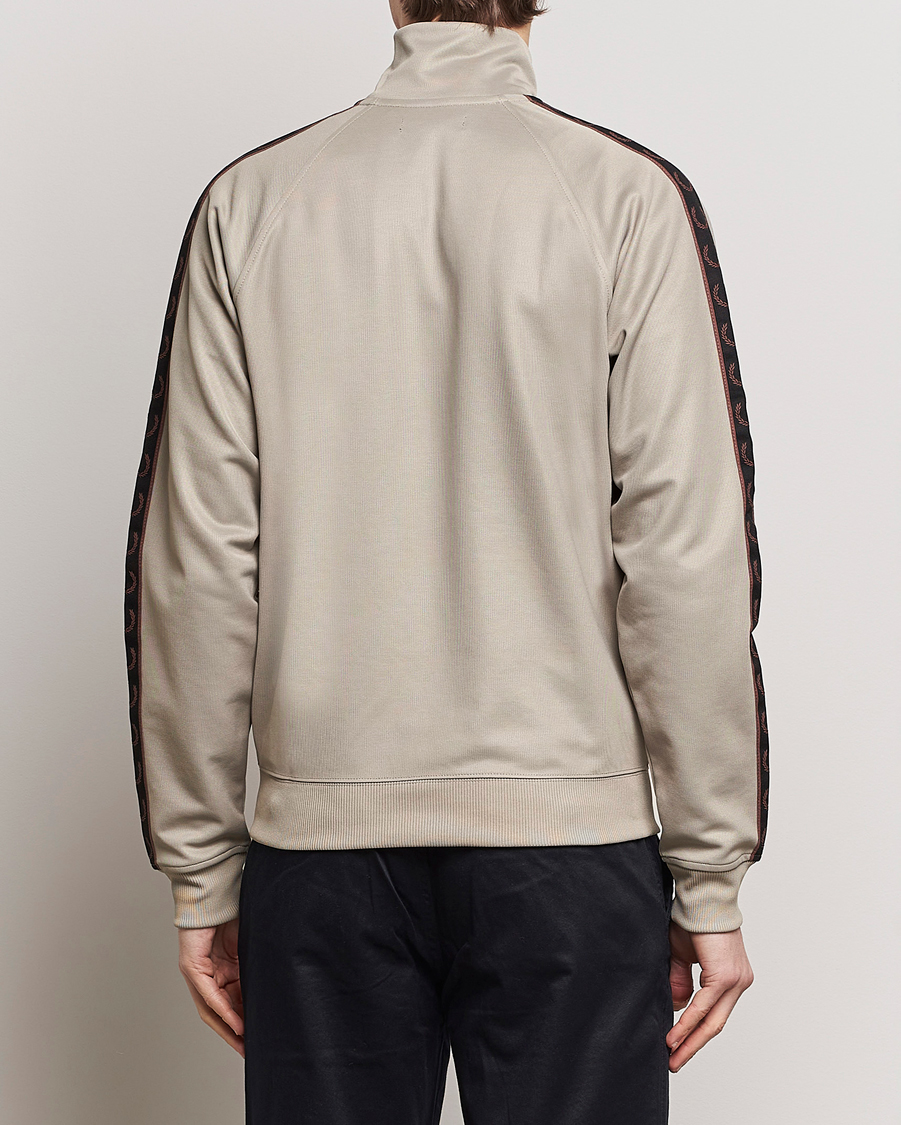 Herre | Gensere | Fred Perry | Taped Track Jacket Warm Grey