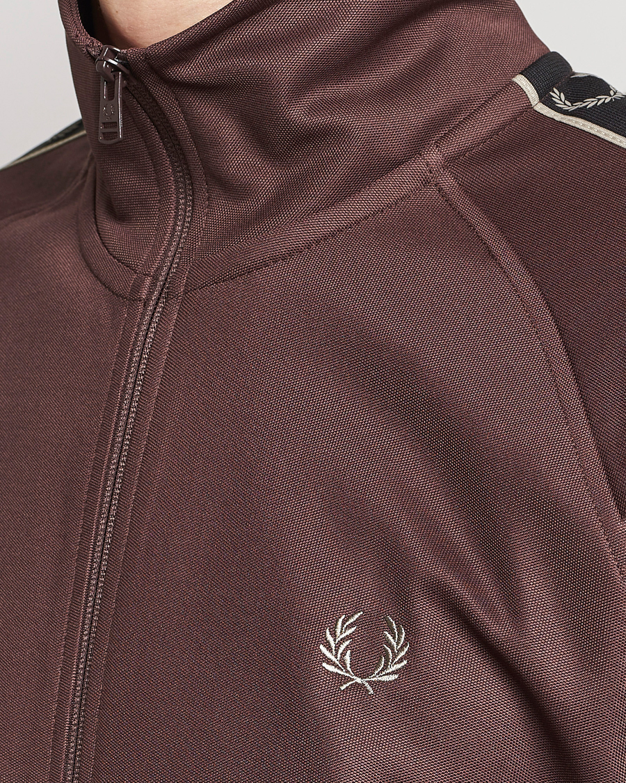 Herre | Gensere | Fred Perry | Taped Track Jacket Brick Red