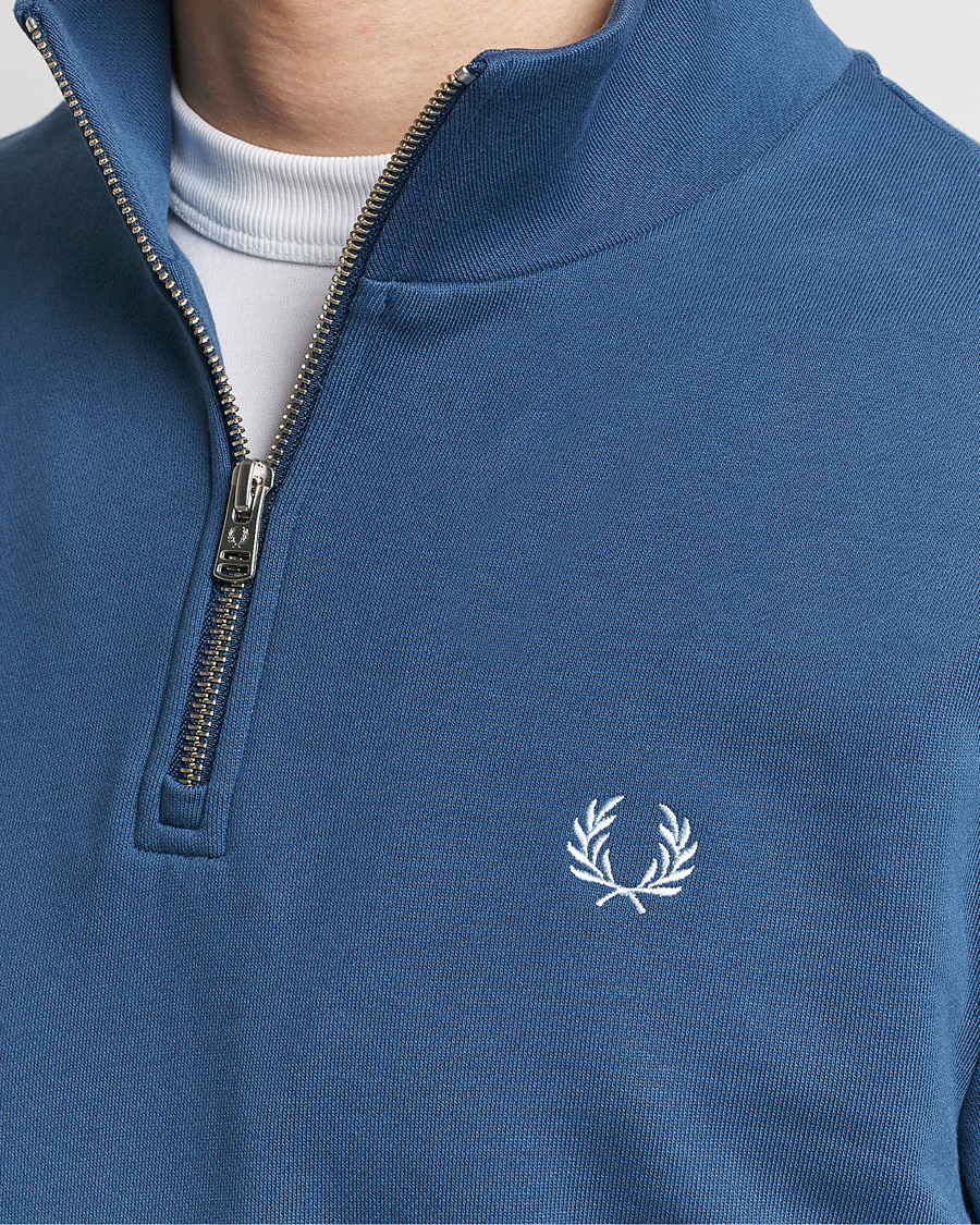 Herre | Gensere | Fred Perry | Half Zip Sweatshirt Midnight Blue
