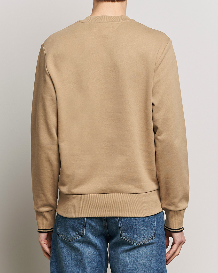 Herre | Gensere | Fred Perry | Crew Neck Sweatshirt Warm Grey