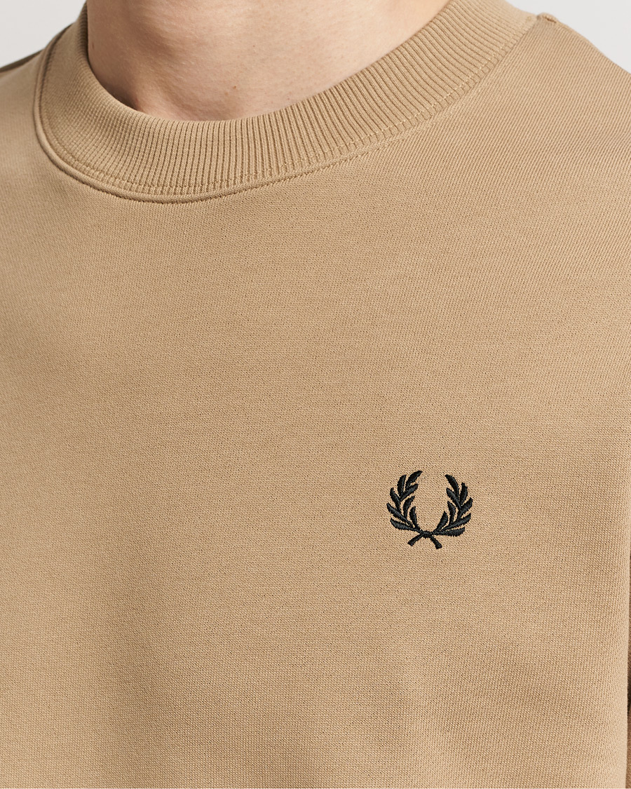Herre | Gensere | Fred Perry | Crew Neck Sweatshirt Warm Grey