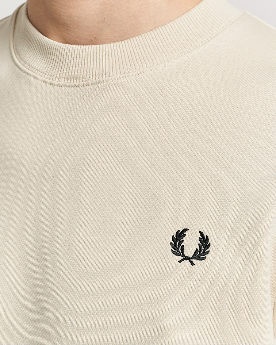 Herre | Gensere | Fred Perry | Crew Neck Sweatshirt Oatmeal