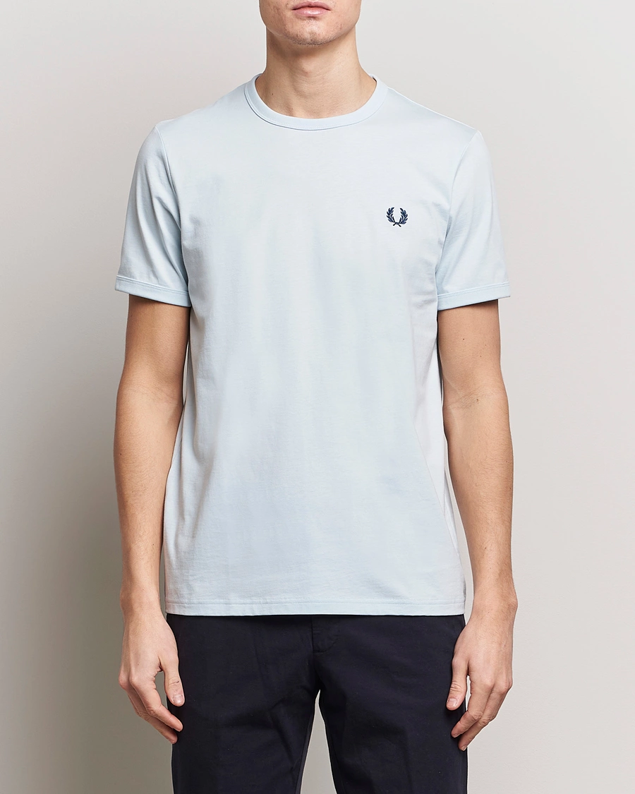 Herre | Fred Perry | Fred Perry | Ringer T-Shirt Light Ice