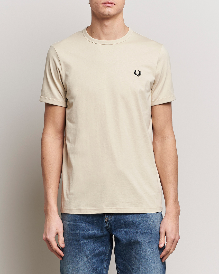 Herre | Fred Perry | Fred Perry | Ringer T-Shirt Oatmeal