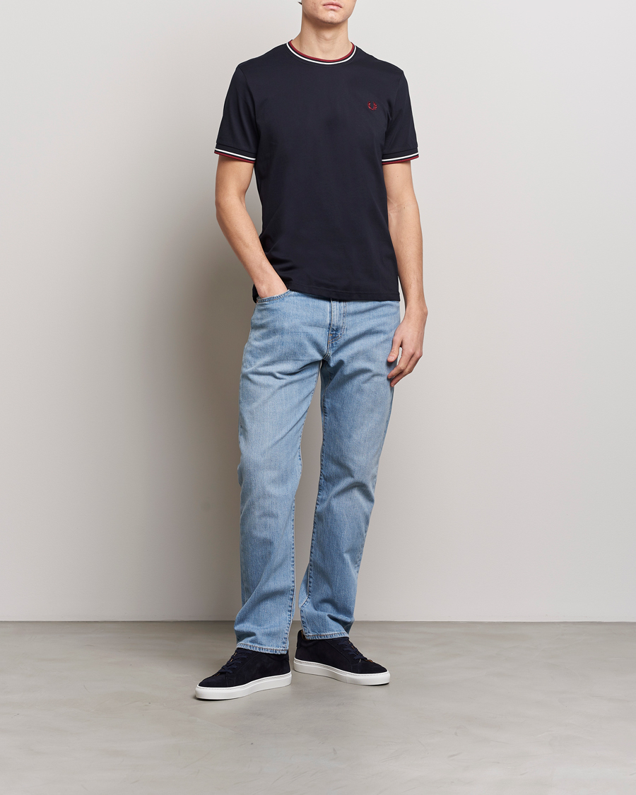 Herre | T-Shirts | Fred Perry | Twin Tipped T-Shirt Navy