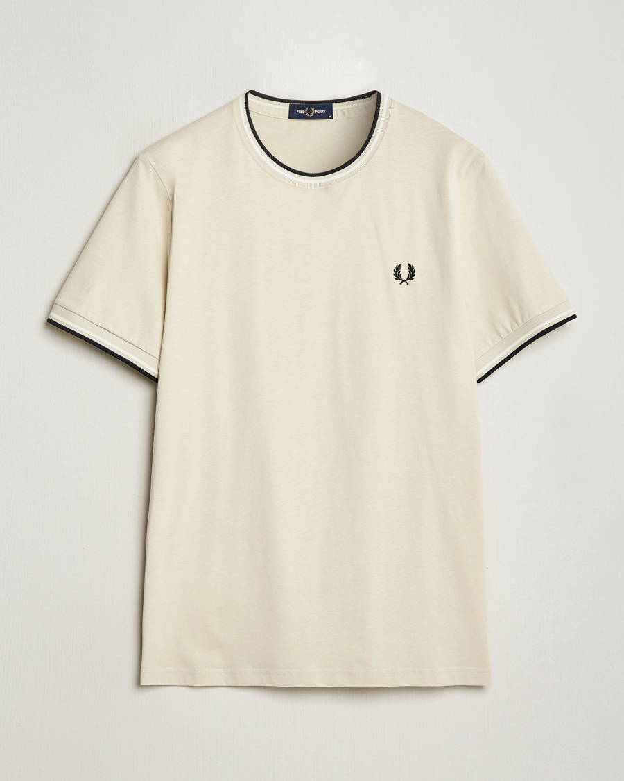 Herre | T-Shirts | Fred Perry | Twin Tipped T-Shirt Oatmeal