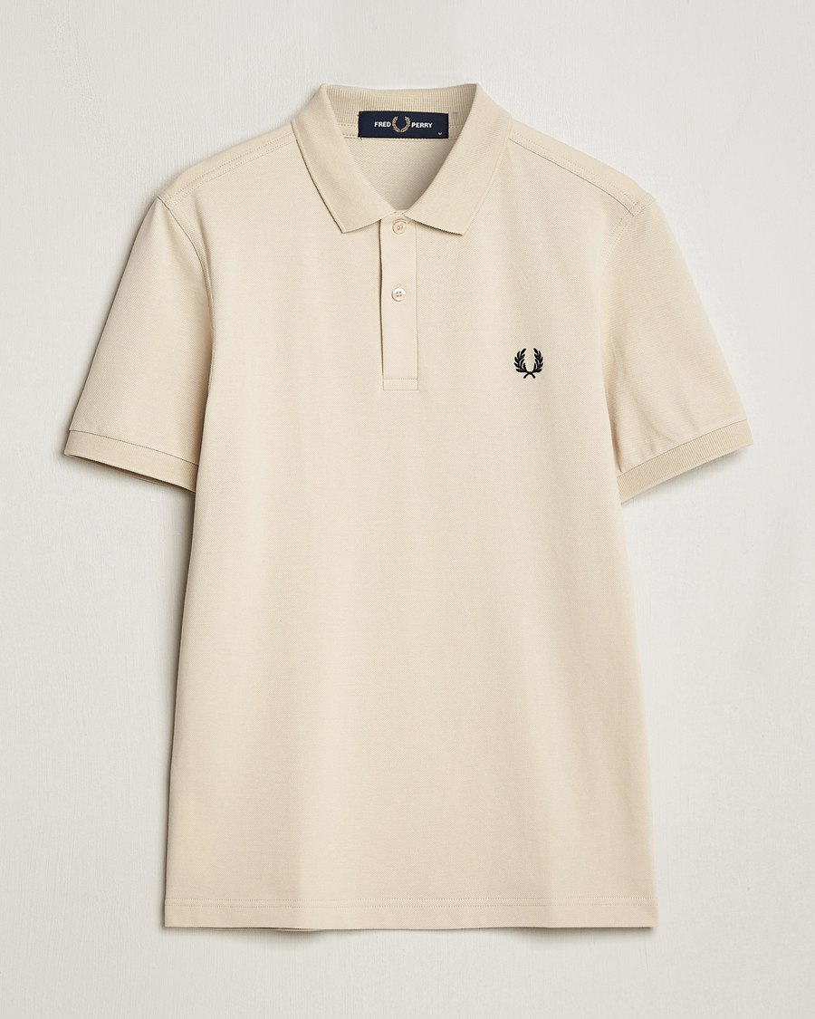 Herre | Pikéer | Fred Perry | Plain Polo Shirt Oatmeal