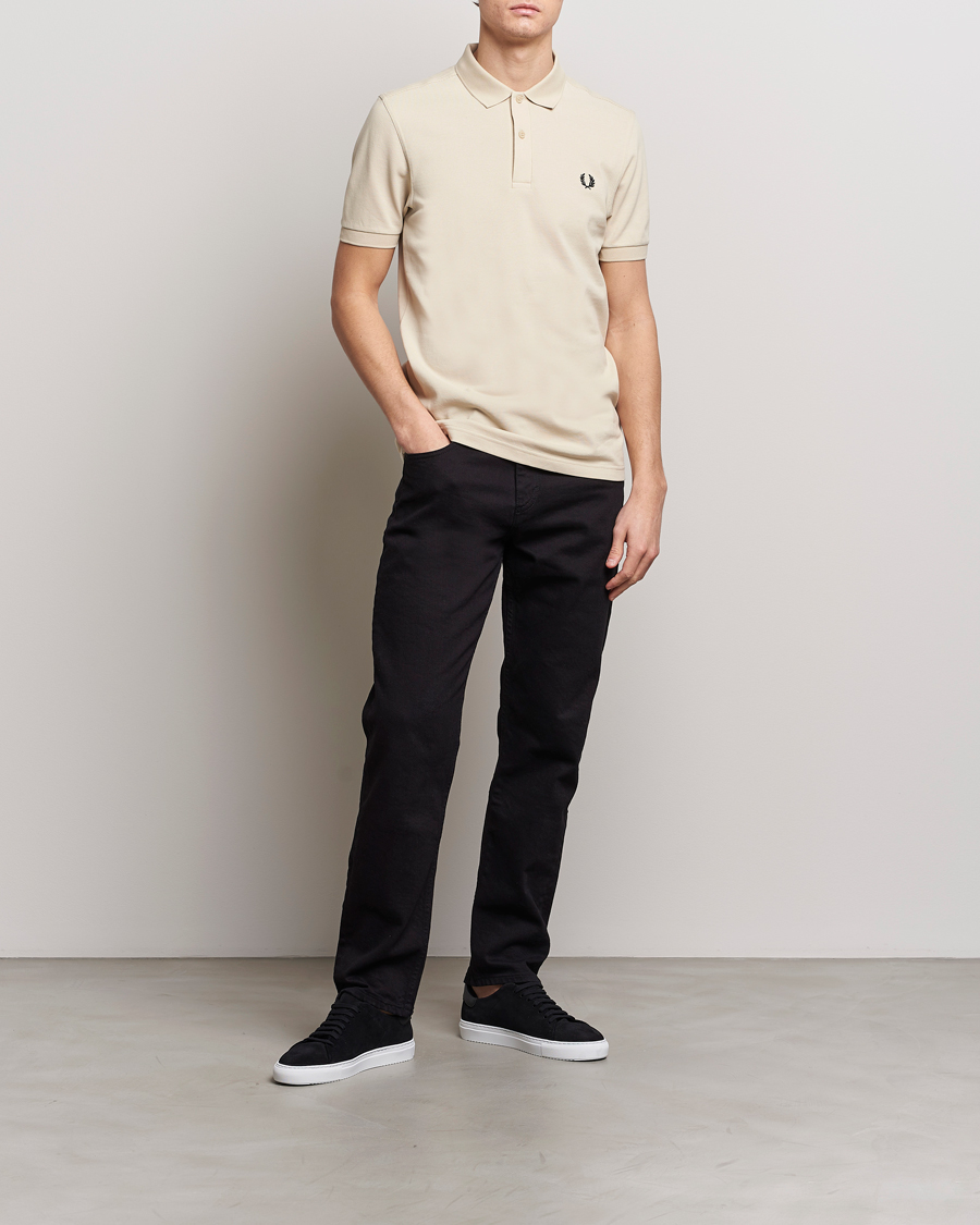 Herre | Pikéer | Fred Perry | Plain Polo Shirt Oatmeal