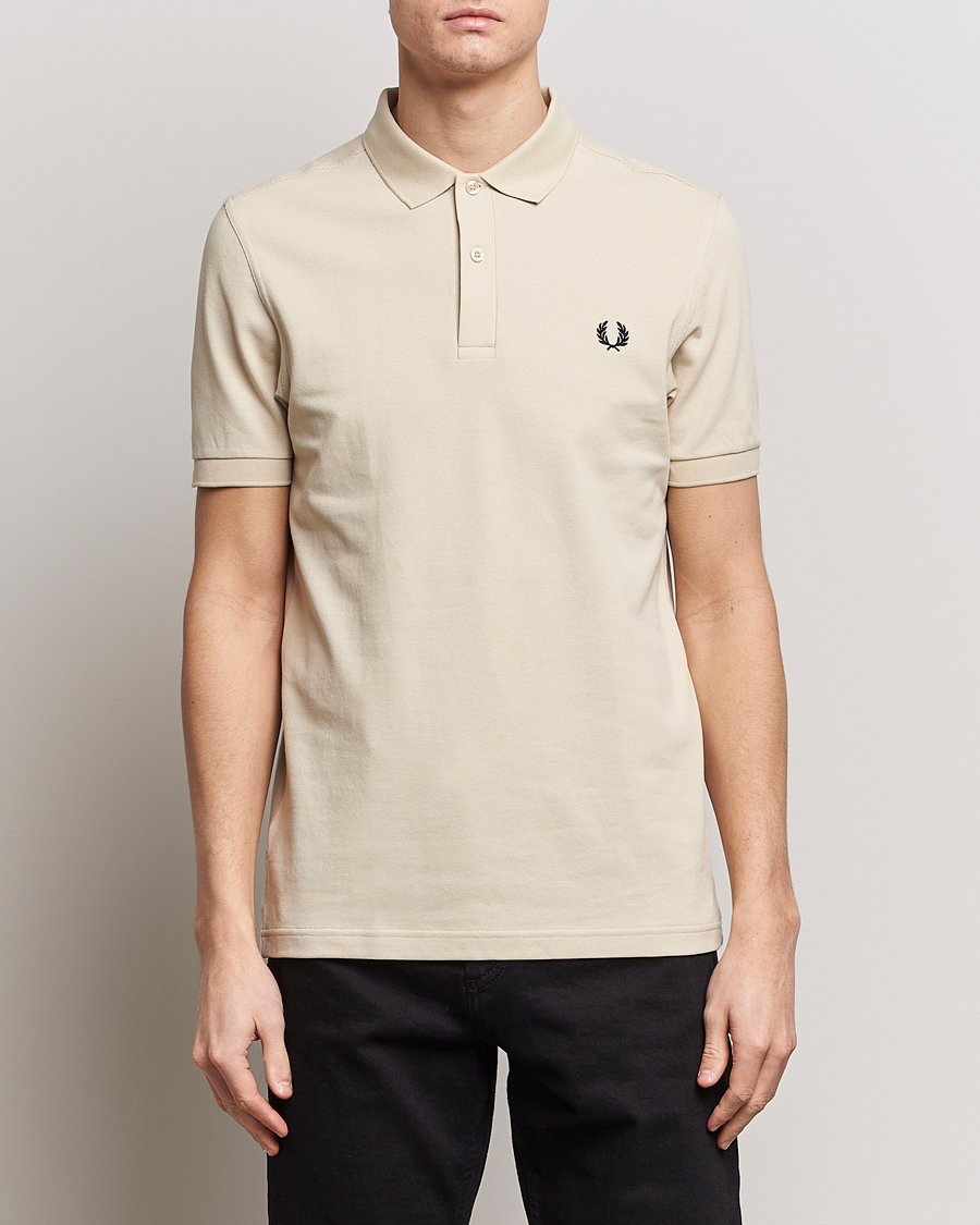 Herr |  | Fred Perry | Plain Polo Shirt Oatmeal