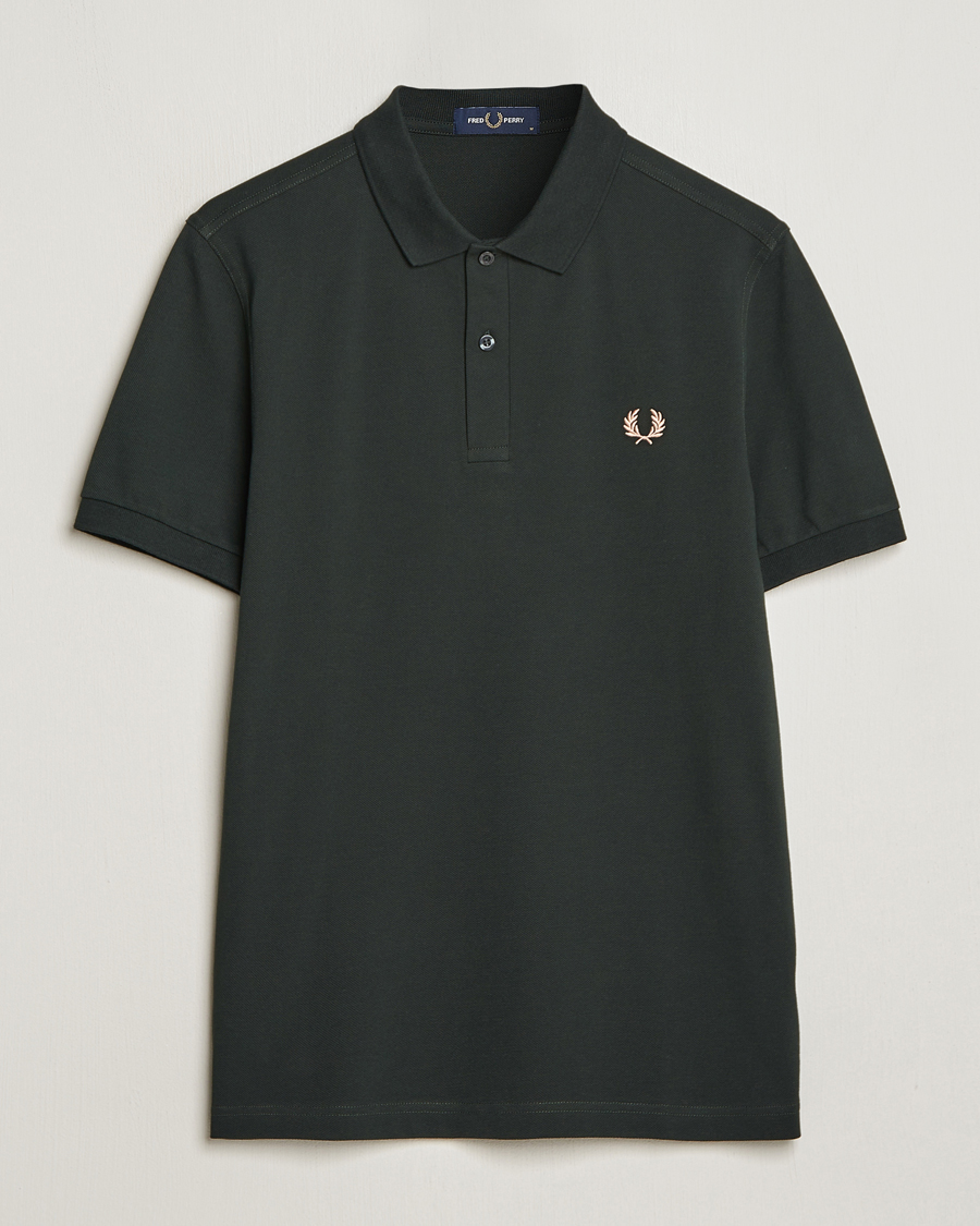 Herre | Pikéer | Fred Perry | Plain Polo Shirt Night Green