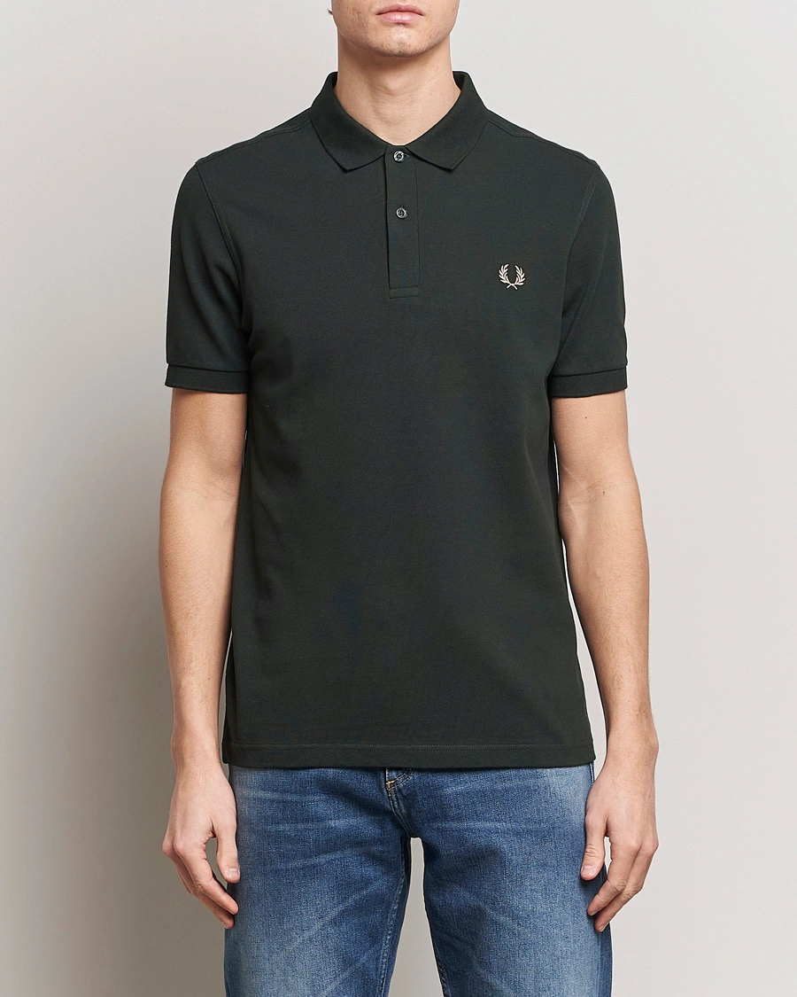 Herr | Fred Perry | Fred Perry | Plain Polo Shirt Night Green