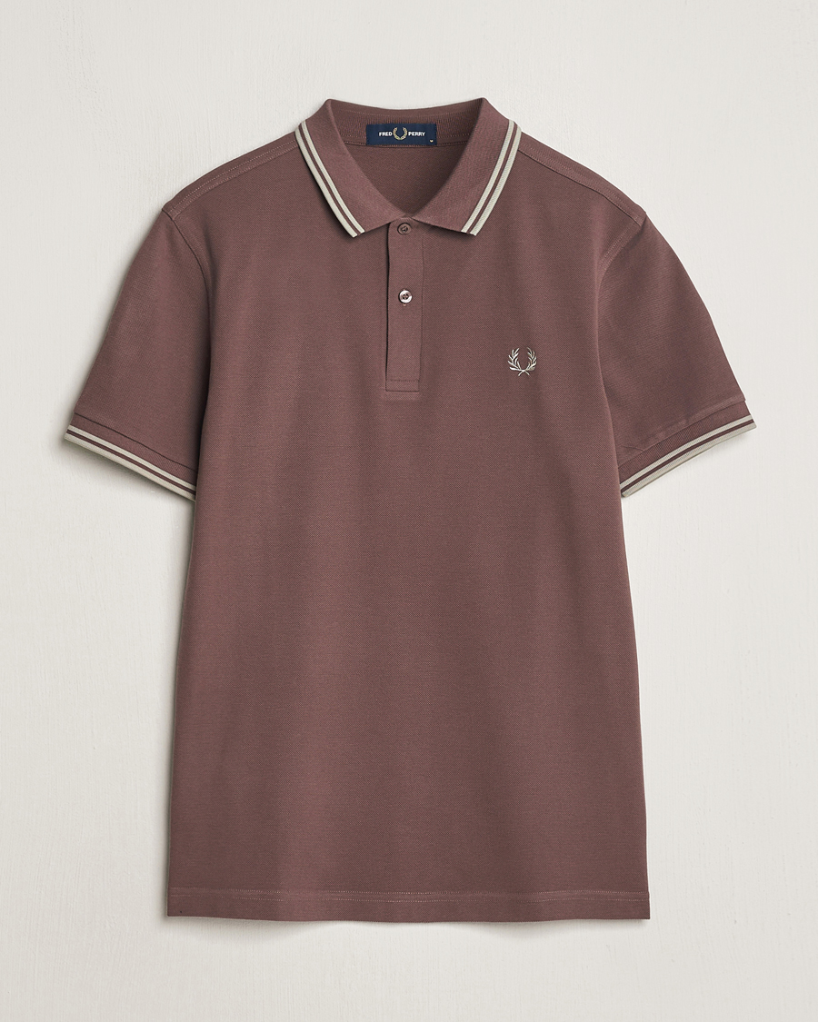 Herre | Pikéer | Fred Perry | Twin Tipped Polo Shirt Brick Red