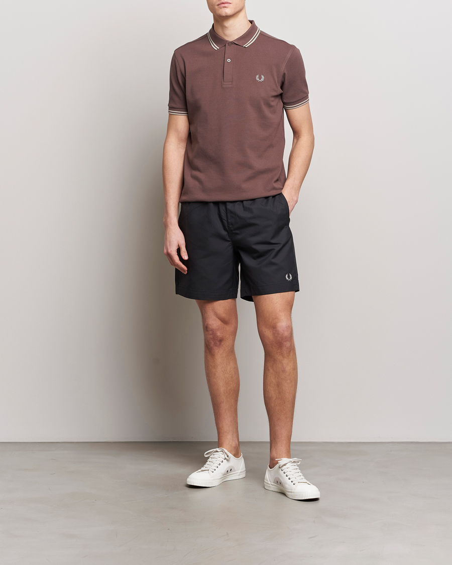 Herre | Pikéer | Fred Perry | Twin Tipped Polo Shirt Brick Red