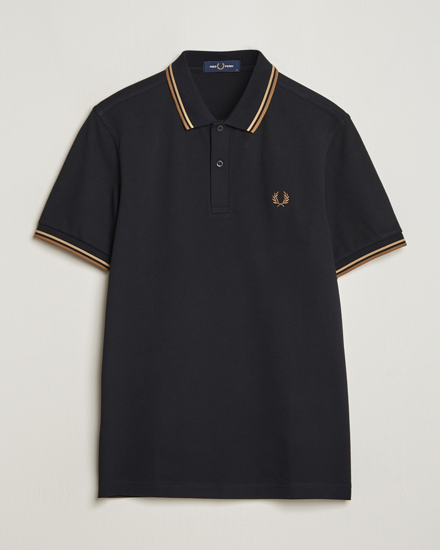 Herre | Pikéer | Fred Perry | Twin Tipped Polo Shirt Black