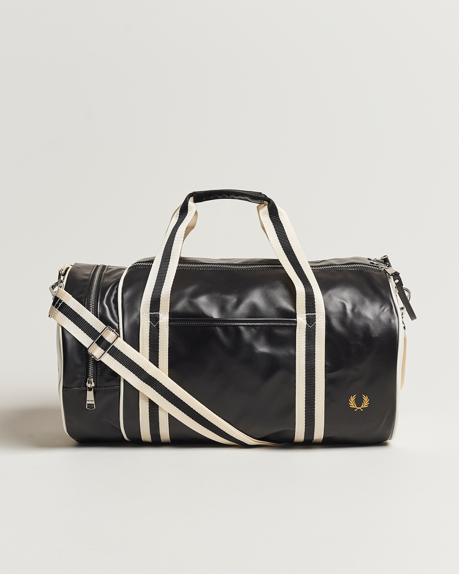 Herre | Vesker | Fred Perry | Classic Barrel Bag Black/Ecru