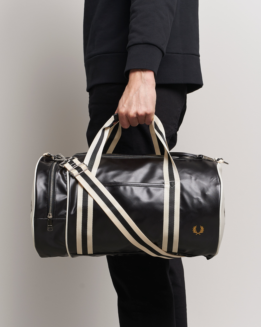 Herre | Fred Perry | Fred Perry | Classic Barrel Bag Black/Ecru