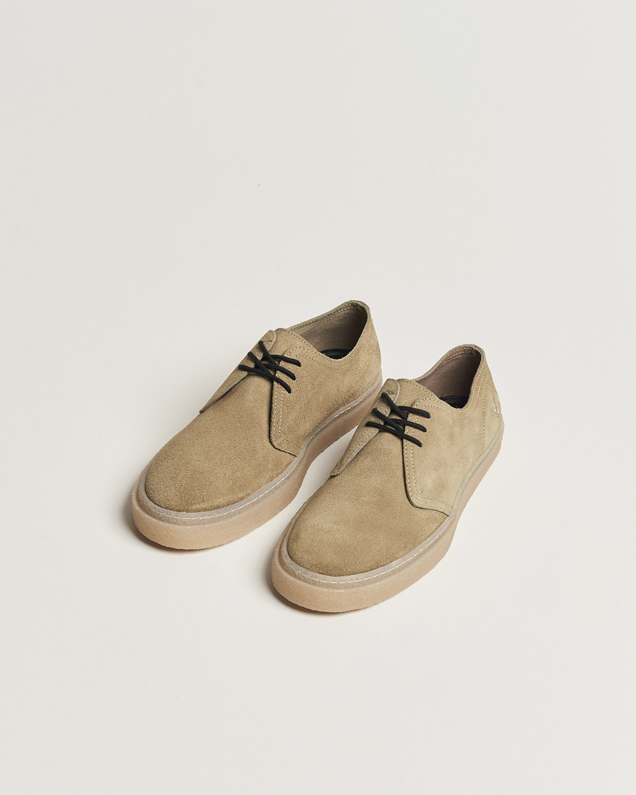 Herre | Best of British | Fred Perry | Linden Suede Shoe Warm Grey