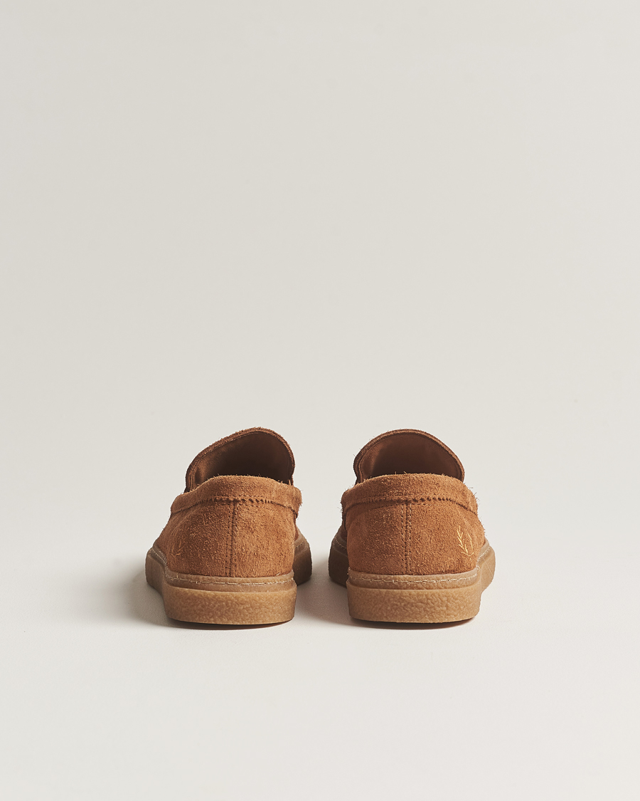 Herre | Fred Perry Dawson Suede Tassel Loafer Dark Caramel | Fred Perry | Dawson Suede Tassel Loafer Dark Caramel