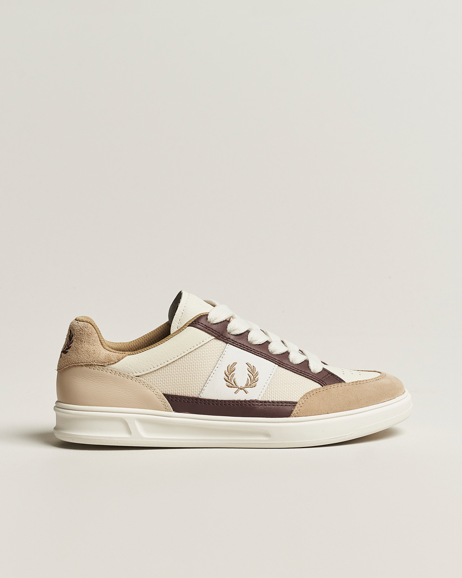 Herre | Fred Perry B440 Sneaker White/Beige | Fred Perry | B440 Sneaker White/Beige