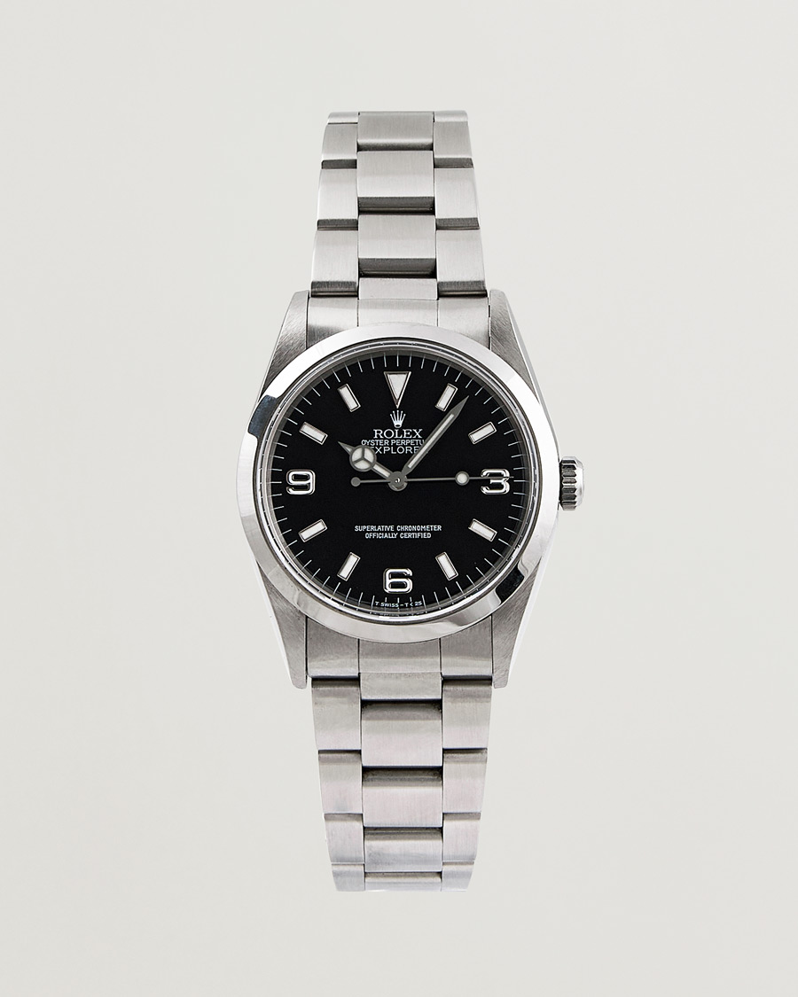 Herre | Rolex Pre-Owned Explorer 14270 Steel Black | Rolex Pre-Owned | Explorer 14270 Steel Black