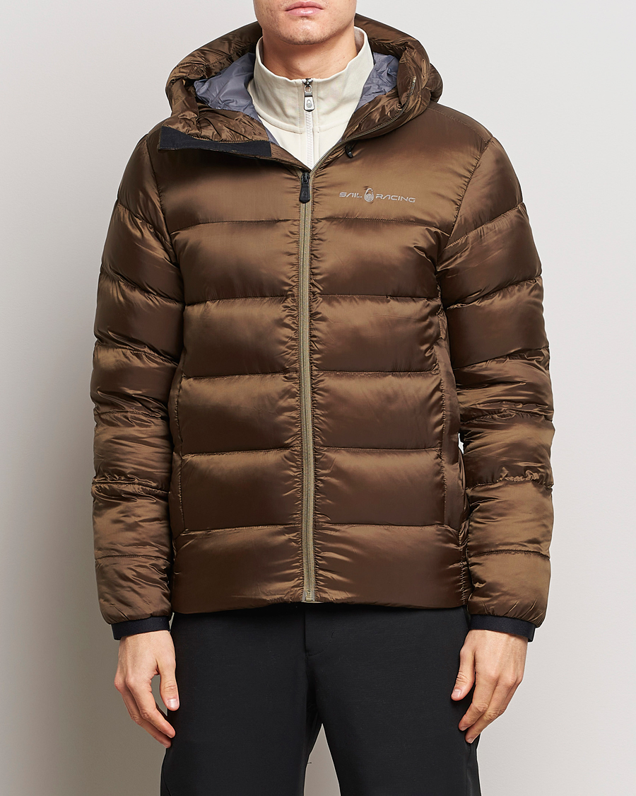 Herre |  | Sail Racing | Cloud Hooded Down Jacket Dusty Green