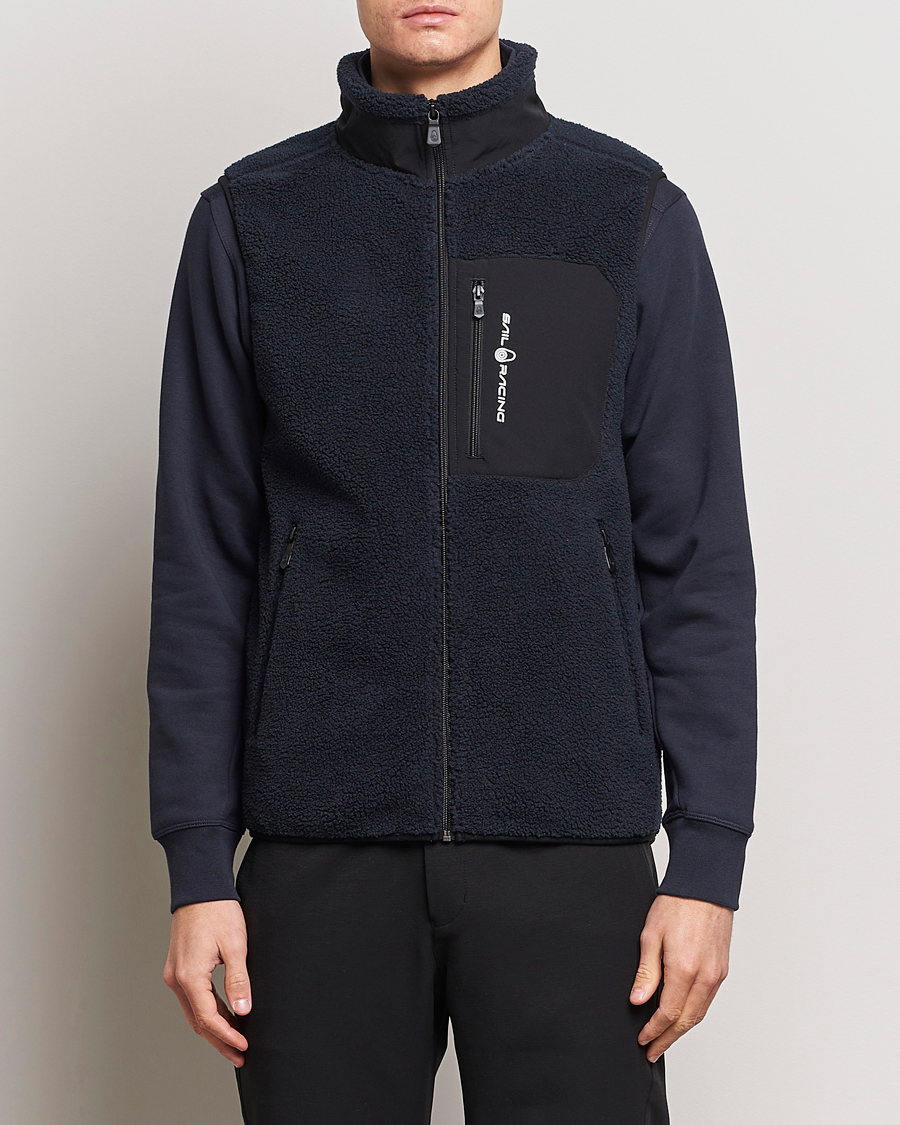 Herre |  | Sail Racing | Bowman Pile Zip Vest Dark Navy