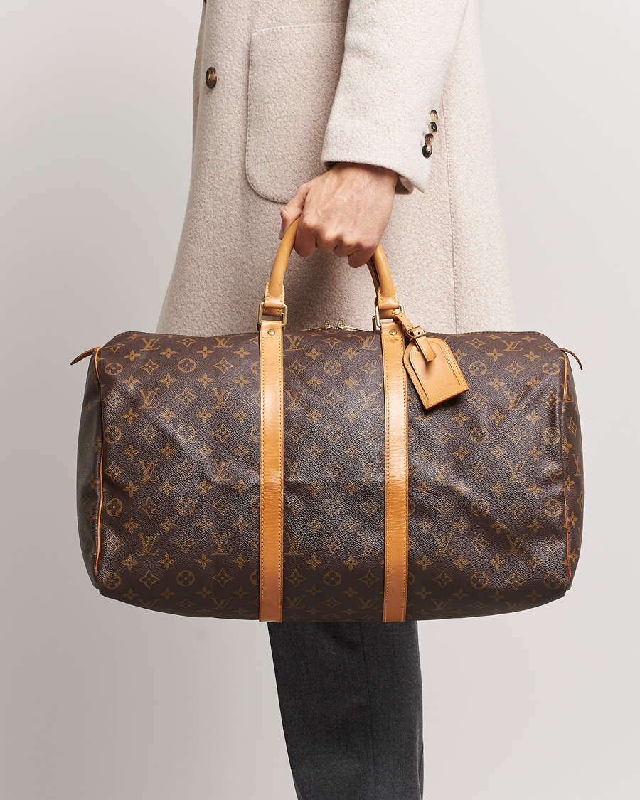 Herre | Louis Vuitton Pre-Owned Keepall 50 Bag Monogram | Louis Vuitton Pre-Owned | Keepall 50 Bag Monogram