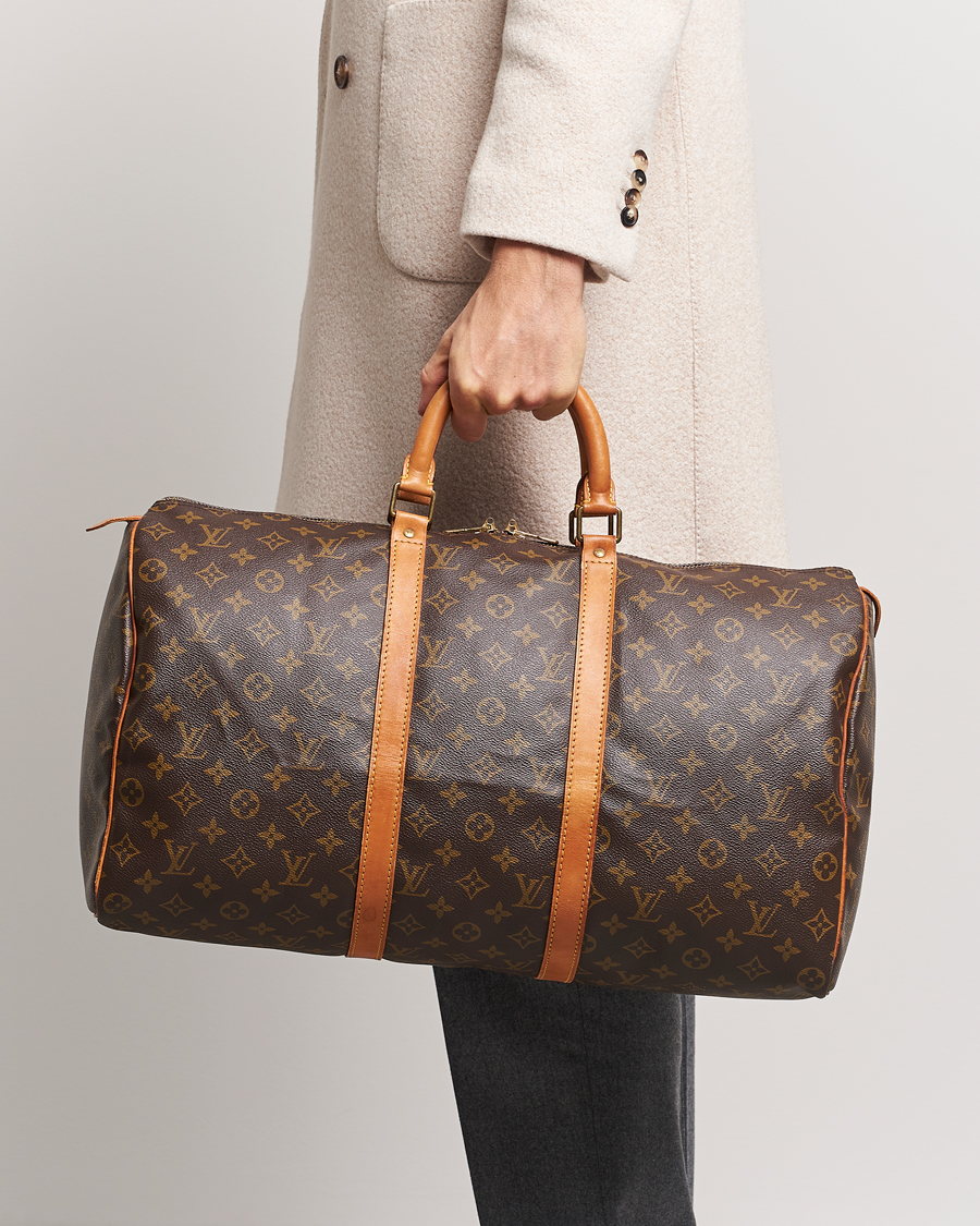Herre | Louis Vuitton Pre-Owned Keepall 50 Bag Monogram | Louis Vuitton Pre-Owned | Keepall 50 Bag Monogram
