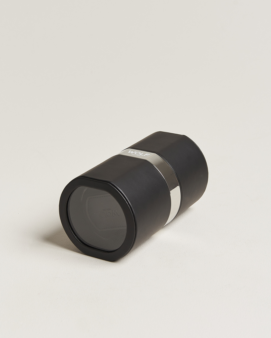 Herre | Klokke- og smykkeskrin | WOLF | The Rocket Travel Watch Winder Black