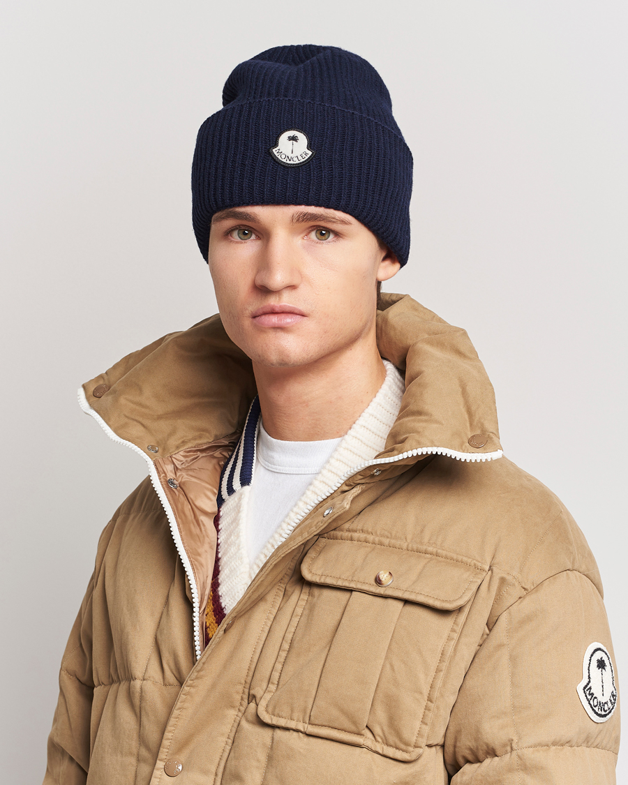 Herre | Moncler Genius Rib Knit Beanie Navy | Moncler Genius | Rib Knit Beanie Navy
