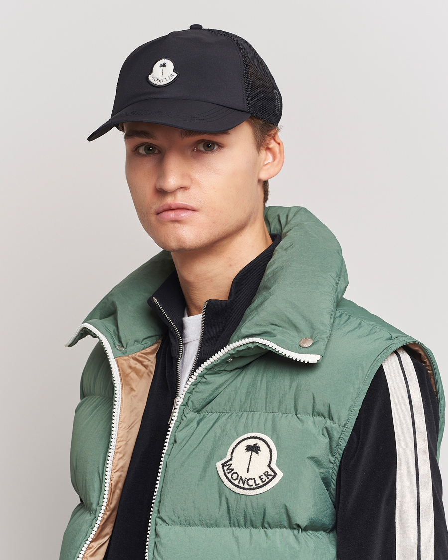 Herre | | Moncler Genius | Logo Baseball Cap Black