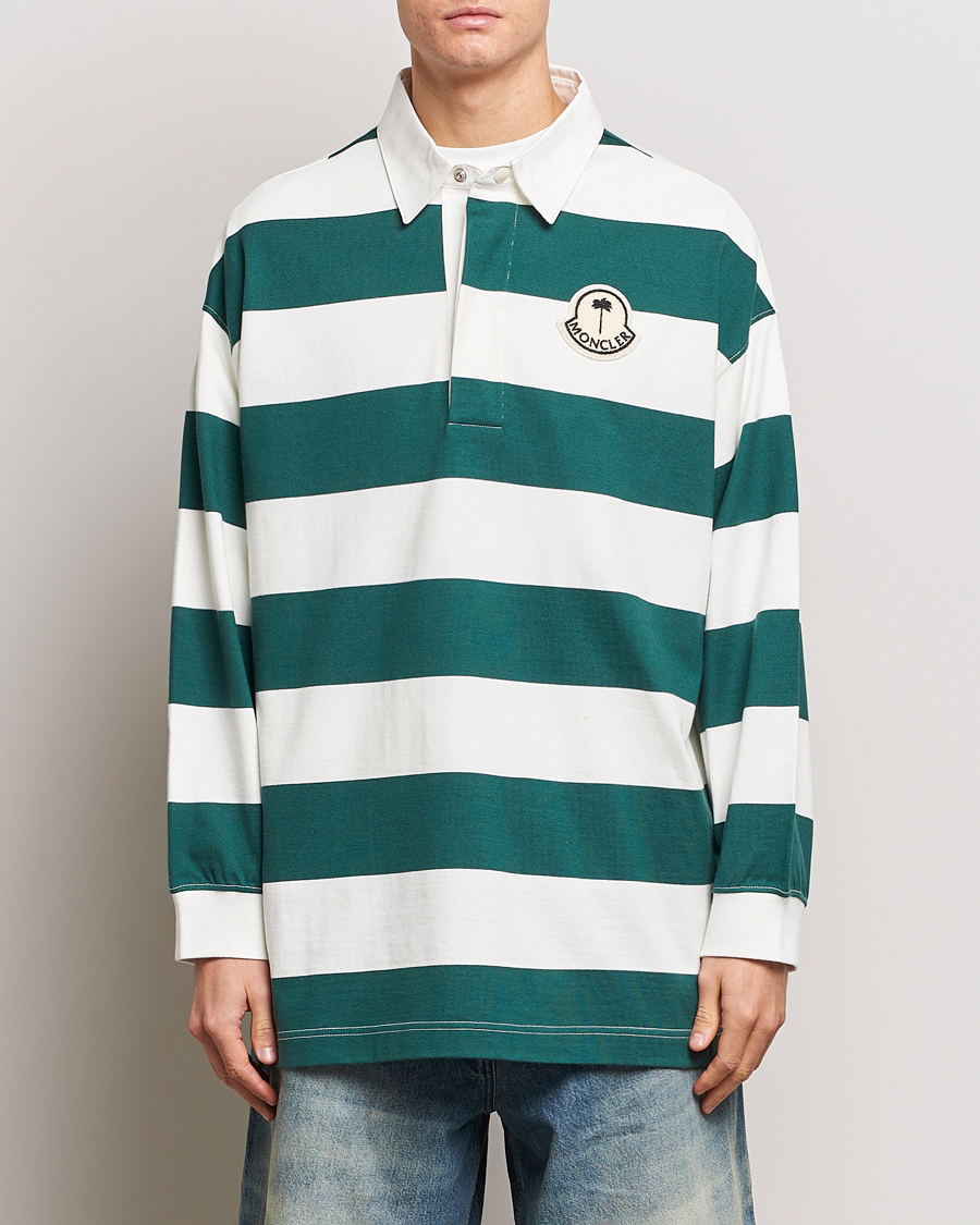 Herre | Gensere | Moncler Genius | Long Sleeve Rugby White/Green