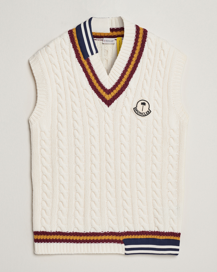 Herre | Gensere | Moncler Genius | Patchwork Crickett Vest Off White