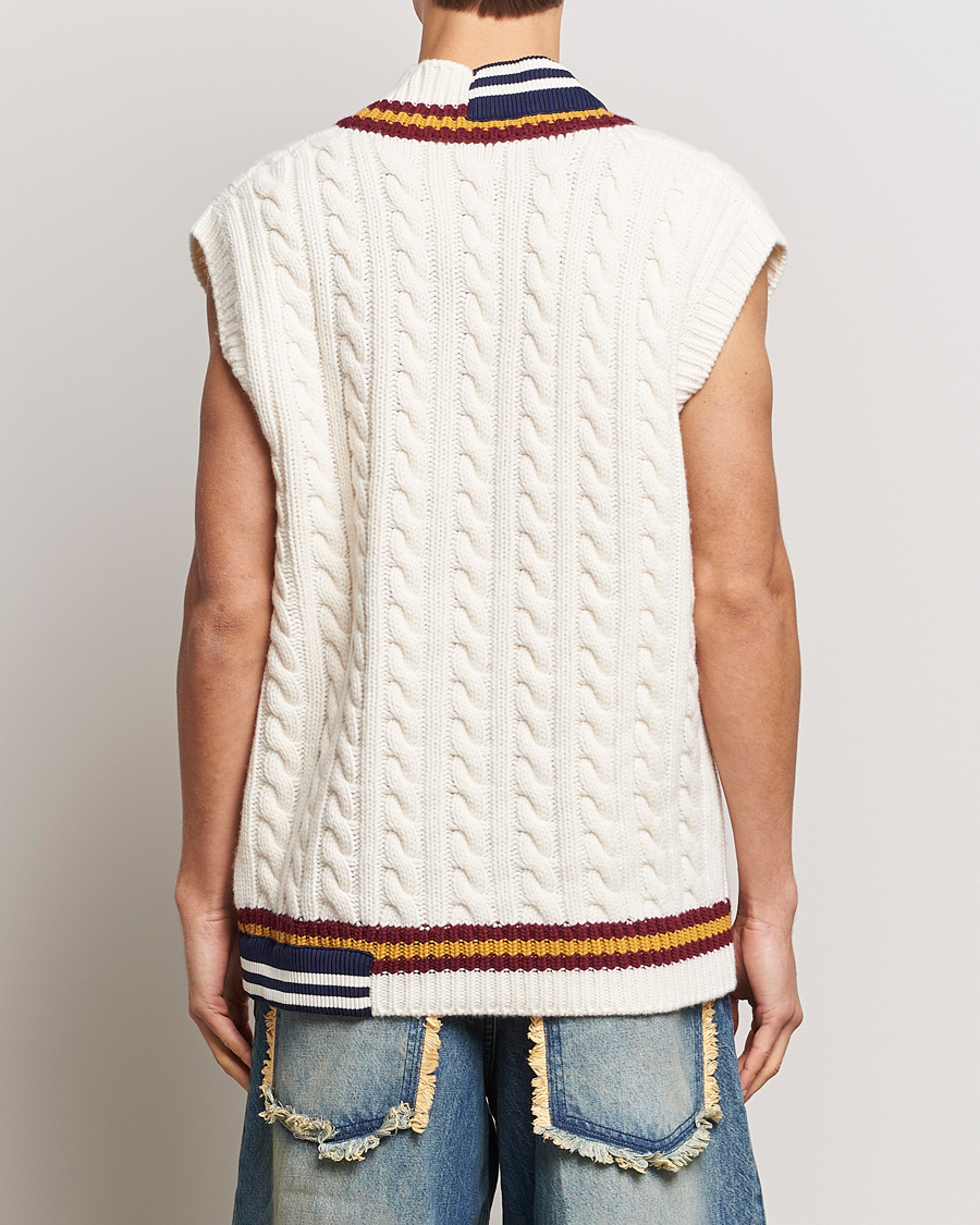 Herre |  | Moncler Genius | Patchwork Crickett Vest Off White