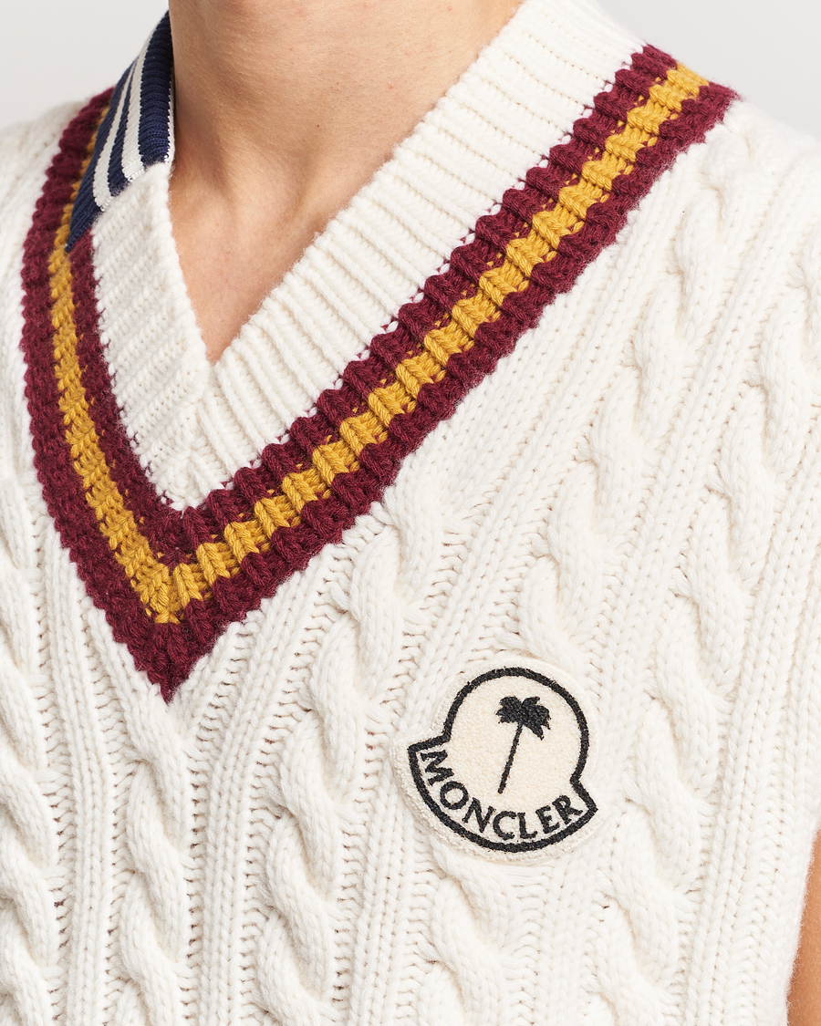 Herre | Gensere | Moncler Genius | Patchwork Crickett Vest Off White
