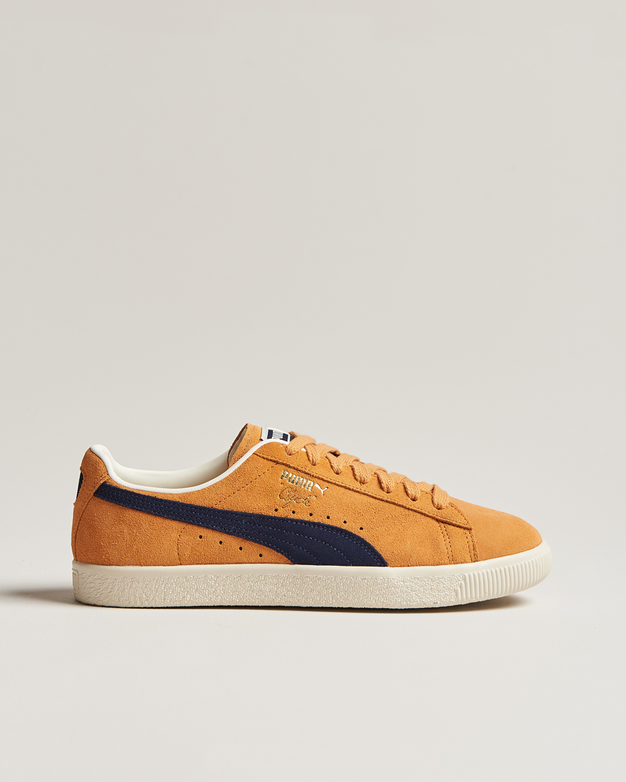 Herre | Puma Clyde OG Suede Sneaker Clementine/Navy | Puma | Clyde OG Suede Sneaker Clementine/Navy
