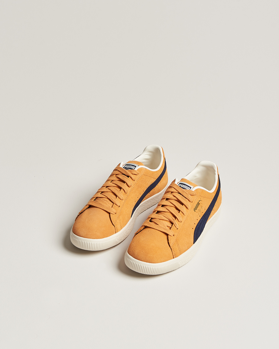 Herre | Puma Clyde OG Suede Sneaker Clementine/Navy | Puma | Clyde OG Suede Sneaker Clementine/Navy