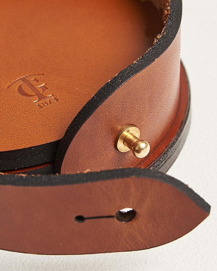 Herre | Til hjemmet | Tärnsjö Garveri | Leather Coaster Set 006 Light Brown