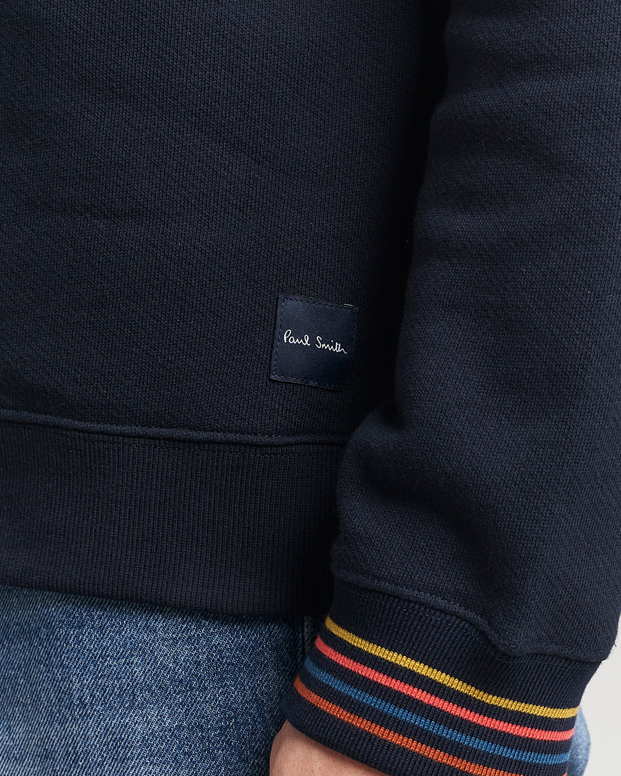 Herre | Gensere | Paul Smith | Artist Rib Crew Neck Sweatshirt Navy