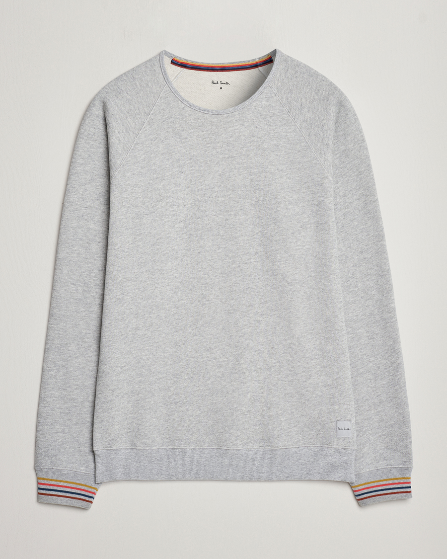 Herre | Gensere | Paul Smith | Artist Rib Crew Neck Sweatshirt Grey Melange