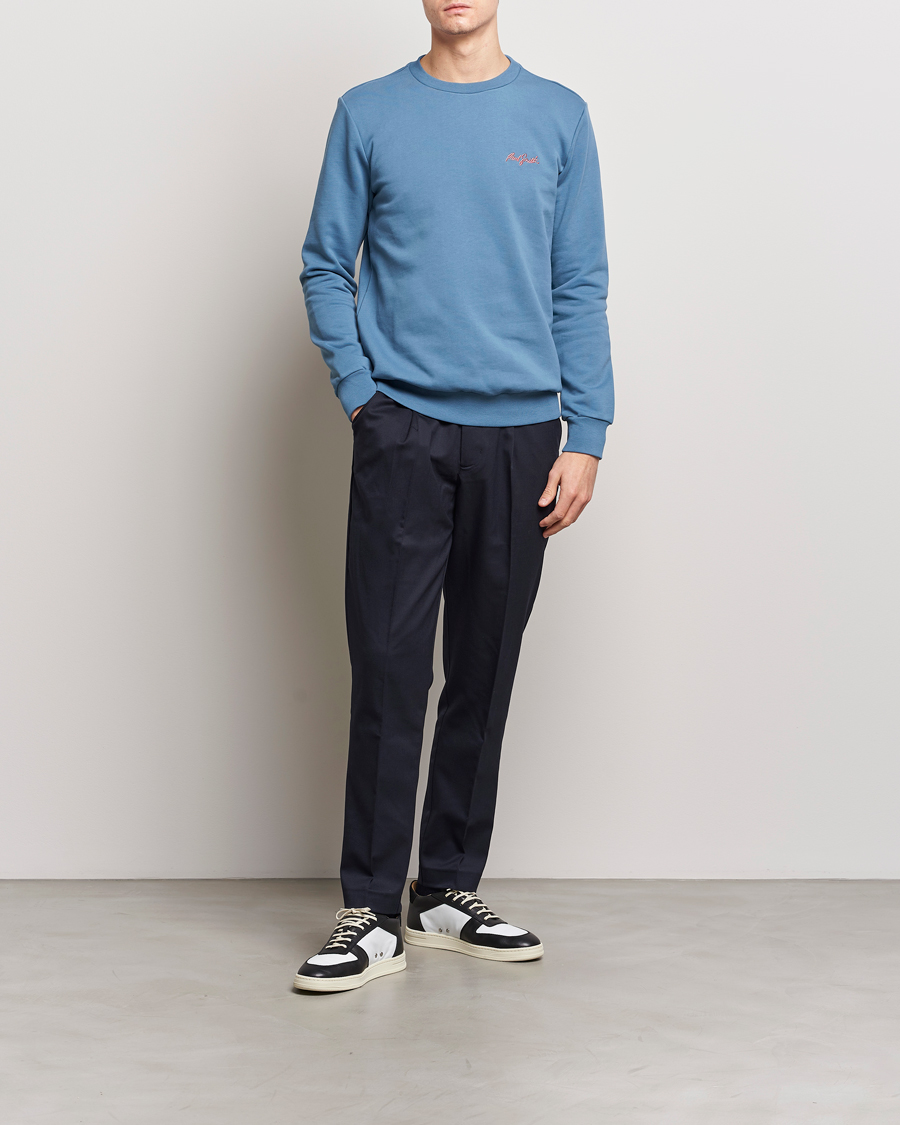 Herre | Gensere | Paul Smith | Embroidery Crew Neck Sweatshirt Light Blue