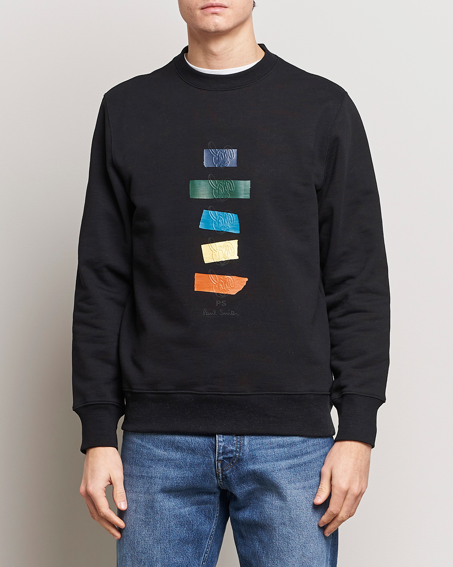 Herre | PS Paul Smith | PS Paul Smith | Rabbits Crew Neck Sweatshirt Black