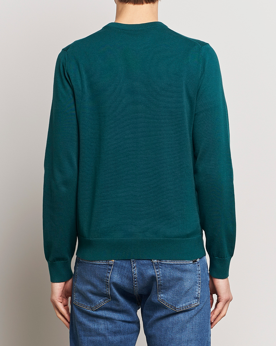 Herre | Gensere | PS Paul Smith | Zebra Cotton Knitted Sweater Dark Green