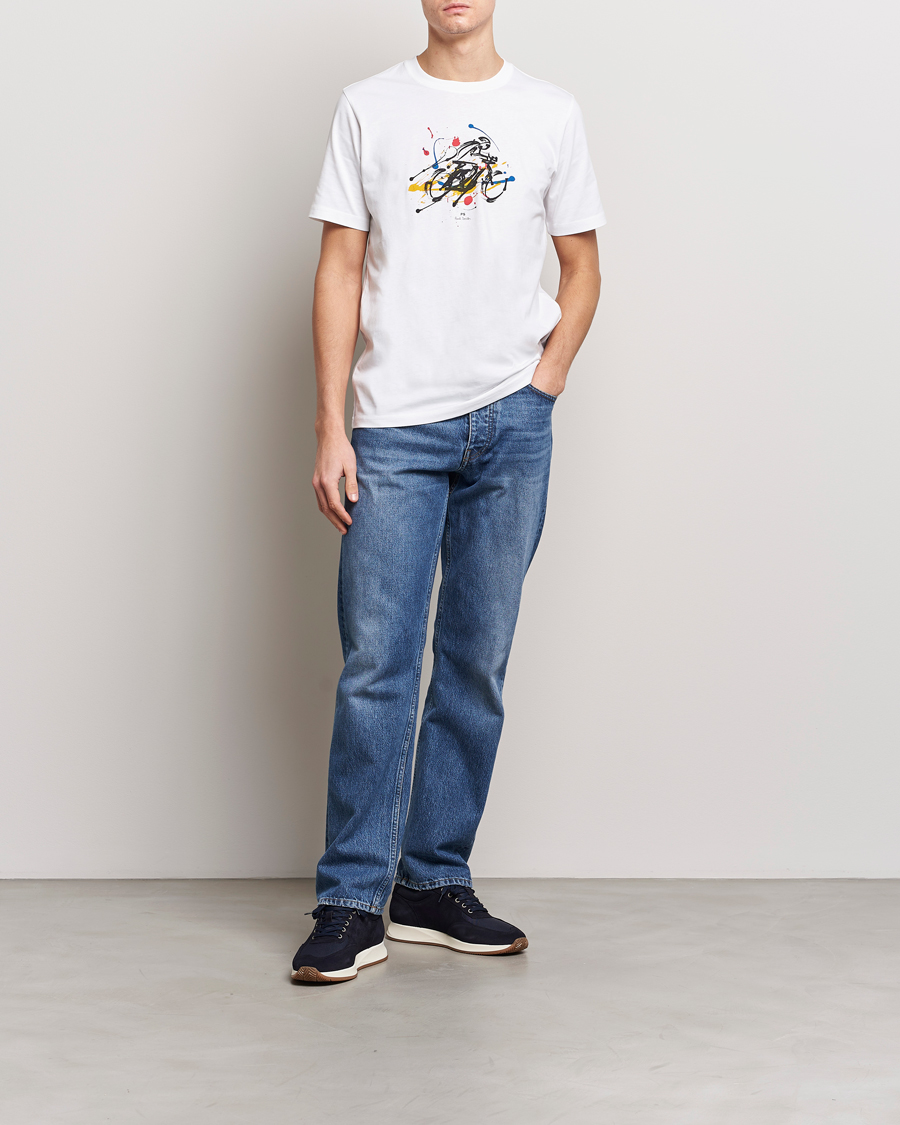 Herre | T-Shirts | PS Paul Smith | Cyclist Crew Neck T-Shirt White